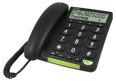 Image de doro 380005 doro PhoneEasy 312cs Schnurgebundenes Telefon schwarz