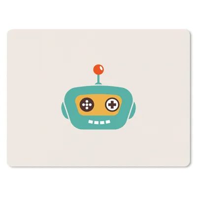 Produktbild von MuchoWow® Mauspad Mousepad Roboter - Gesicht - Antenne - Technik - Junge - Kind 23x19 cm - Mousepads - Maus Mat - Pad - Mausunterlage - Schreibtischunterlage - Mauspad