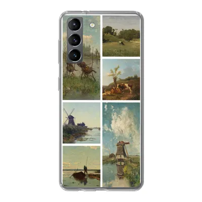Produktbild von MuchoWow® Handyhülle Schutzhülle Hülle für Samsung Galaxy S21 Kunst - Collage - Niederlande Silikon Softcase Handy Hülle - Softcase