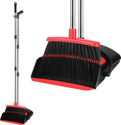 Kehrschaufel Metall Mit Handbesen - Praktisches Kehrset Für Haus & Garten