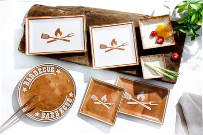 Produktbild von Dipschale 400ml / 13x13cm 6er Set Rusty