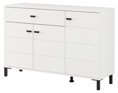 Produktbild von Djanet - Sideboard, 116x35x78h cm Weiß, 2 Einlegeböden