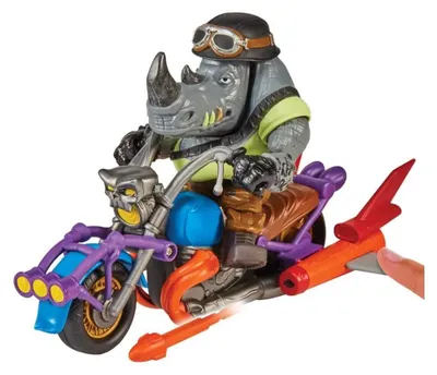 Produktbild von Teenage Mutant Ninja Turtles =VLOOKUP(A128,[1]Deutsch!$A:$E,4,FALSE), Motorrad, Ninja Turtles, 4 Jahr(e), Mehrfarbig