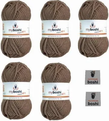 Produktbild von MyBoshi No.1 Set 5 Knäuel a 50g Ocker 172