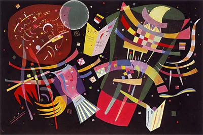 Produktbild von Legendarte - Kunstdruck auf Leinwand - Komposition X Wassily Kandinsky - Wanddeko, Canvas cm. 60x90