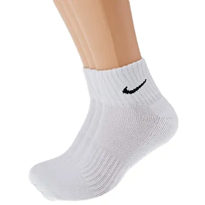 Produktbild von Nike Herren Damen One Quater Socken 3er Pack - Farbe: weiß - Größe: 42-46