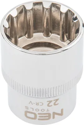 Produktbild von Vielzahn-Steckschlüsseleinsatz 1/2", 22 mm