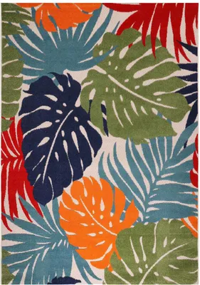Image de CHIMEKI tapis kilim rectangulaire tissé d'extérieur