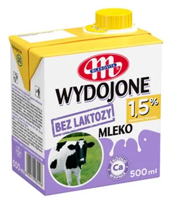 Obrázok produktu pre Mlekovita Mleko UHT 1,5% bez laktozy 500 ml
