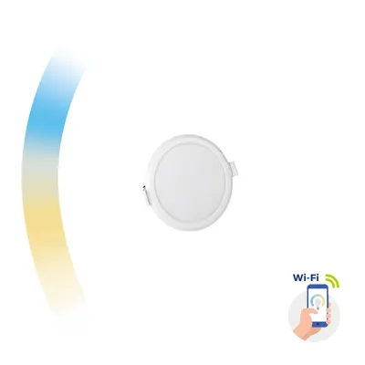 Produktbild von Spectrum LED Panel SMART Home Einbauleuchte 6W rund weiß 520lm Alexa Google Warm bis Kalt 3000K-6500K DIMMBAR