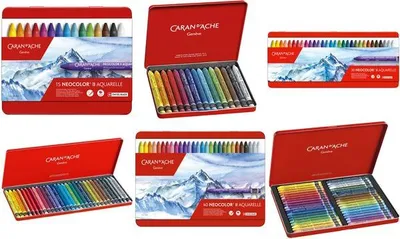 Immagine prodotto di CARAN D'ACHE 7500340 CARAN D'ACHE NEOCOLOR II pastello a cera per acquerello, confezione da 40 pezzi