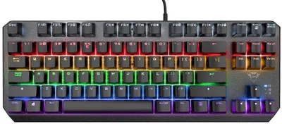 Zdjęcie produktu dla Trust GXT 834 Callaz, Przewodowa, USB, Mechaniczna, QWERTY, LED, Czarny