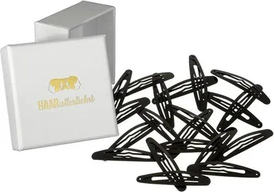 Immagine prodotto di Fermagli per capelli ovali, 6 cm, neri, 20 pezzi