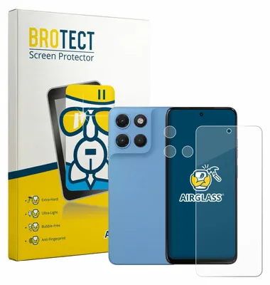 Produktbild von BROTECT Schutzglas für Motorola Moto G17 Power (Display+Kamera) Schutzfolie Panzer Folie Glas Display Schutz klar