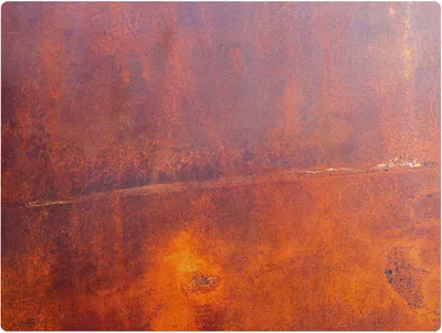 Produktbild von Rostige Abstraktionen – Bodenschutzmatte – Stuhlunterlage 120x90 cm – Rutschfest – Hartbodenmatte