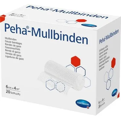 Zdjęcie produktu dla Bandaże z gazy Peha 6 cm x 4 m, 20 szt. Bandaż