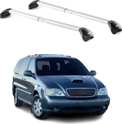 Produktbild von Dachträger Grundtäger für Kia Carnival 1998-2014 5 tür 100kg Alu Silber 2x ABE