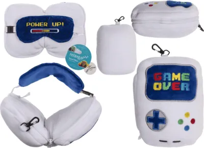 Produktbild von OOTB Kinder Plüsch-Reisekissen mit Augenmaske