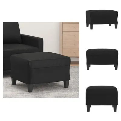 Produktbild von vidaXL Fußhocker Schwarz 60x50x41 cm Kunstleder -  Polsterhocker