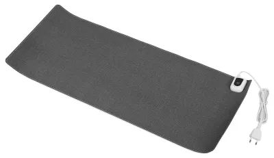 Obrázek produktu pro Vyhřívaná podložka pod myš zPolyuretankůže – teplá podložka na stůl, 31 x 13 palců, vyhřívaná herní podložka pod myš do kanceláře nebo na kolej, 100–240 V, šedá