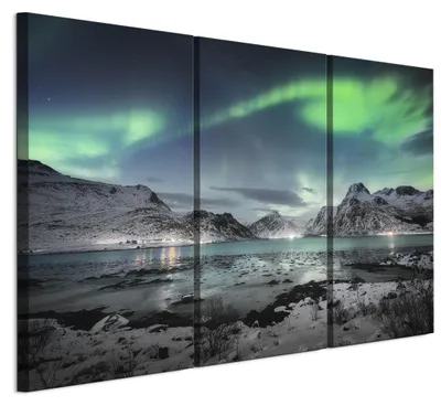 Image de Ensemble de 3 tableaux décoratifs LUMASOUL pour salon, représentant un paysage, dimensions 90x60 cm. Ensemble de 3 tableaux sur toile, idéal pour chambre, couloir, bureau et cuisine