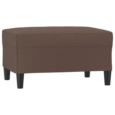 Image de Repose-pied Marron 70x55x41 cm Similicuir