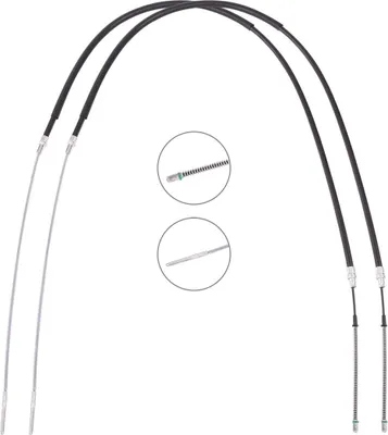 Produktbild von RIDEX Handbremsseil Seilzug Feststellbremse für VW GOLF II (19E, 1G1) Hinten 124C1134