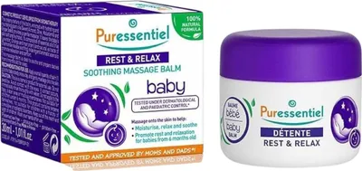 Produktbild von Puressentiel, Baby - Ruhe & Entspannung, Ätherische Öle, Beruhigend & feuchtigkeitsspendend, Körperbalsam, 30 ml