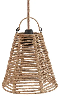 Produktbild von Bazar Bizar Pendelleuchte aus bananenbättern in braun, 20x20x20cm