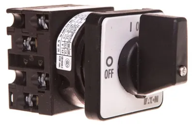 Produktbild von Eaton T0-2-8900/E, Kippschalter, 3P, Schwarz, Weiß, IP65, 48 mm, -25 - 50 °C
