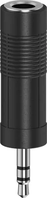 Immagine prodotto di Hama 00305038, nero, 3,5 mm, 6,3 mm, maschio, femmina