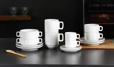 Produktbild von Untertasse für Espressotasse 6er Set Bianco