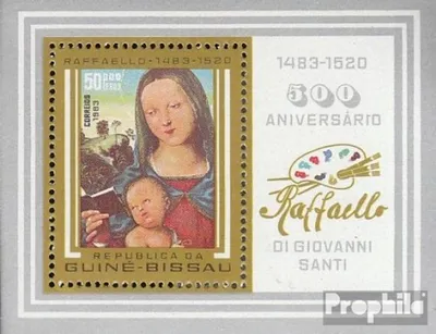 Produktbild von Briefmarken Guinea-Bissau 1983 Mi Block251 (kompl.Ausg.) postfrisch 500. Geburtstag von Raffael