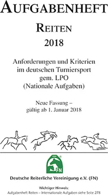 Produktbild von Aufgabenheft - Reiten 2018 (Nationale Aufgaben)