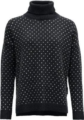 Produktbild von Devold Of Norway Sørisen Wool High Neck Pullover Schwarz XL Frau Schwarz XL