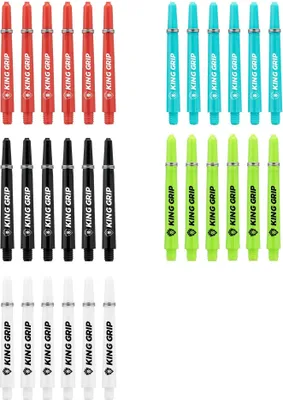 Produktbild von KOTO - Dartschäfte Collection Medium, 30 Shafts, Nylon Shafts Rot, Schwarz, Blau, Weiß, Grün
