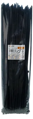Produktbild von KABELBINDER 4,8 x 380 NYLON 66 SCHWARZ - 100 Stk.