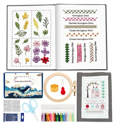 Borduur-Set mit 143 Stichen, DIY-Komplettset für Erwachsene & Anfänger