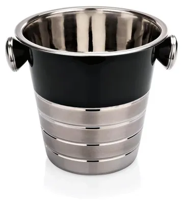 Produktbild von 5x Flaschenkühler 4,5 l pulverbeschichtet, schwarz, Chromnickelstahl