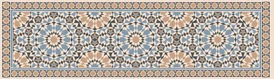Küchenläufer Antirutsch 180x52 cm, dunkelgrau, geometrisch, waschbar