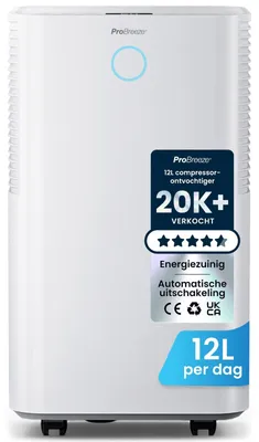 Productafbeelding van Luchtontvochtiger ontvochtiger - 12 liter per dag - Stil - 24-uurs timer