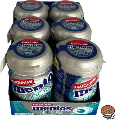 Produktbild von Mentos Pure Fresh Frost Kaugummi, Strong Euca Menthol, 6x 70g