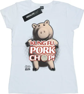 Produktbild von Disney - "Toy Story Kung Fu Pork Chop" T-Shirt für Damen BI44257 (XL) (Weiß)