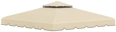 Immagine prodotto di Tetto di Ricambio per Gazebo da Giardino 3x3m in Poliestere Beige