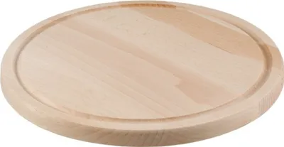 Produktbild von HOFMEISTER® Schneidebrett rund mit Saftrille aus Buchenholz 20 cm