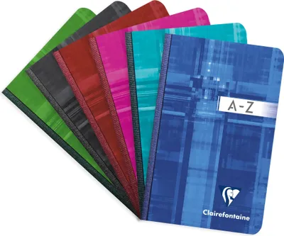 Produktbild von Clairefontaine 5x Adressbuch 9x14cm 96 Blatt kariert Sortiert 9599C
