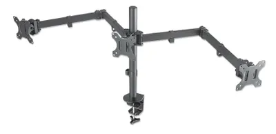Obrázek produktu pro MANHATTAN Stojan na stůl pro 3 LCD monitory, velikost obrazovky 13" až 27"