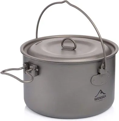 Produktbild von Titanium Campingkochset für Outdoor-Touren, 2900 ml, Wandertrekking, Picknick, Grillen