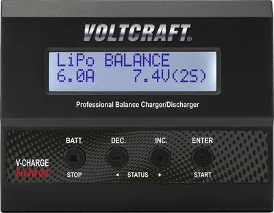 Produktbild von VOLTCRAFT V-Charge 60 DC Modellbau-Multifunktionsladegerät 12 V 6 A LiPo, LiIon, LiFePO, LiHV, NiCd, NiMH, Blei
