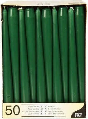 Produktbild von Leuchterkerzen Ø 2,2 cm · 25 cm dunkelgrün